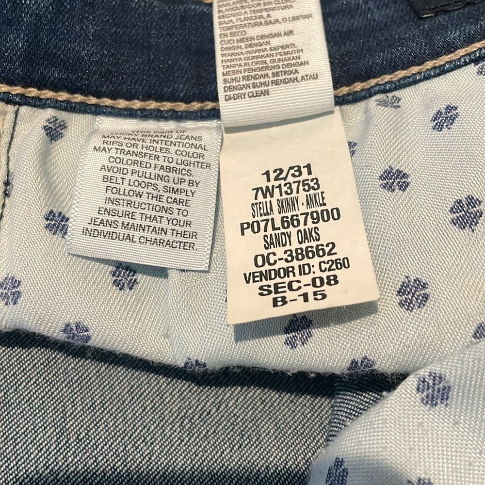 Lucky Brand Stella Skinny Jeans. Size 12/31 Ankle. - Picture 10 of 15